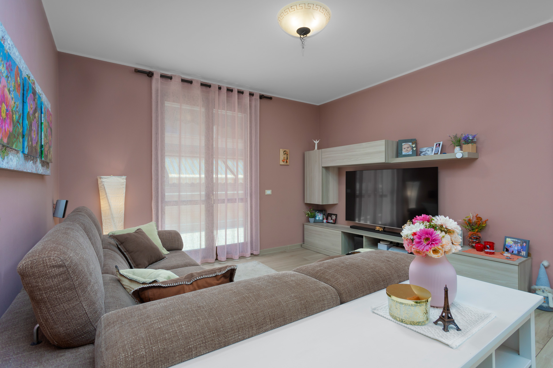 fotografia di una sala realizzata per un servizio di promozione di una casa vacanza