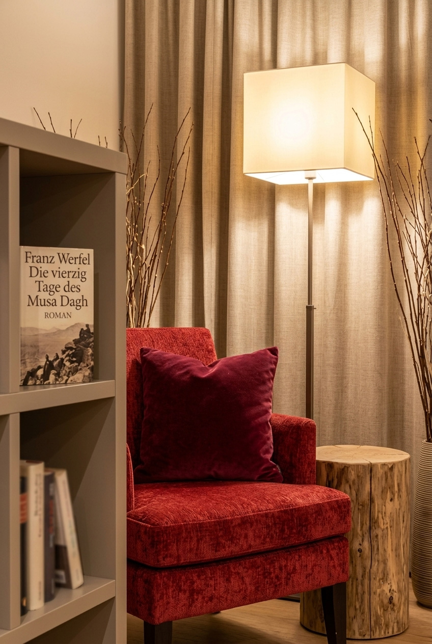 fotografia per mostrare la zona lettura di una casa vacanza